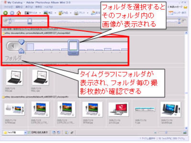 タイムグラフ フォルダ
