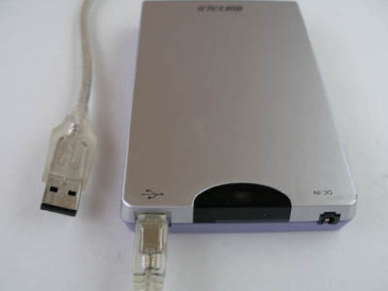 USB接続の外付ハードディスク