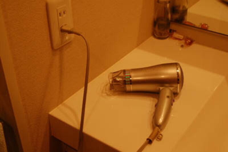 洗面所のドライヤー