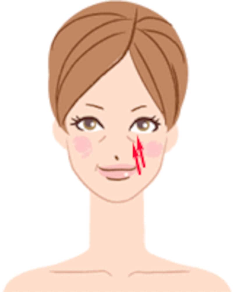 笑いじわ解消マッサージ