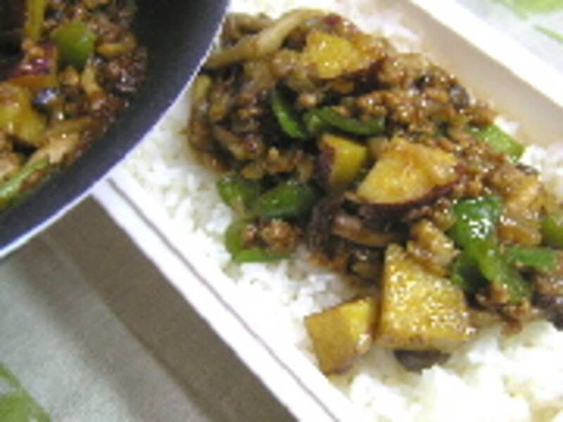 秋野菜たっぷりのドライカレー