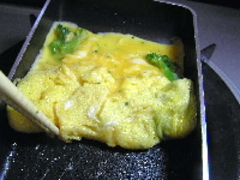 ブロッコリー卵焼き