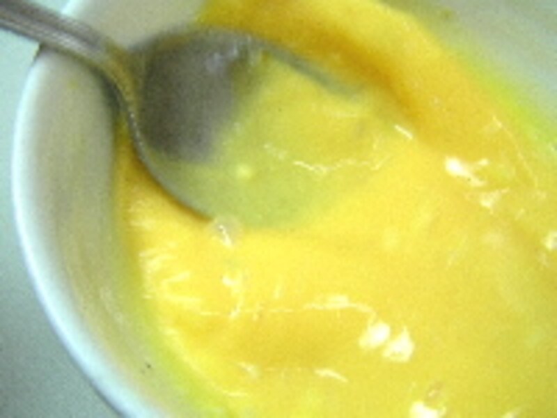 レンジでオムレツ