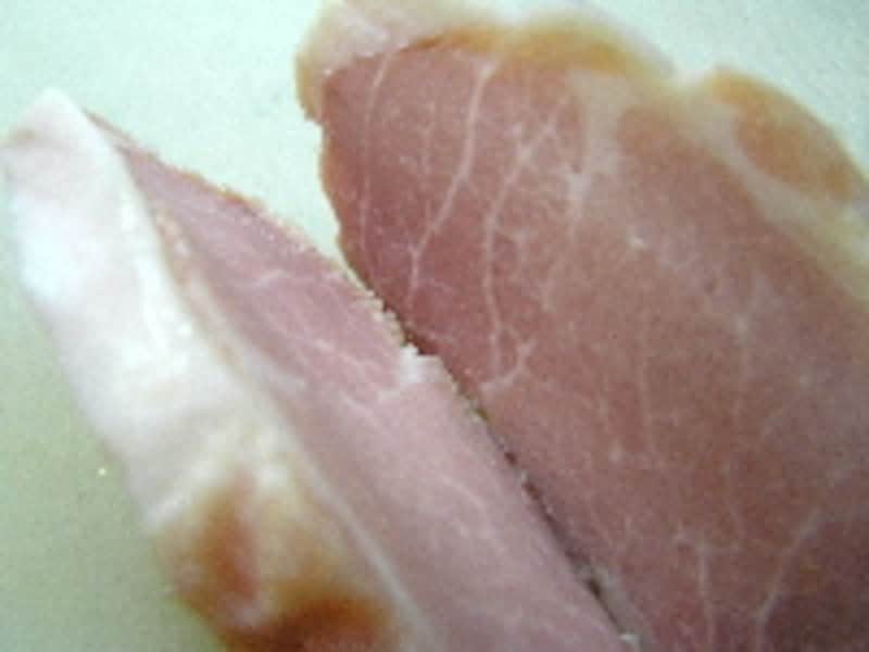 ハムカツ卵とじ