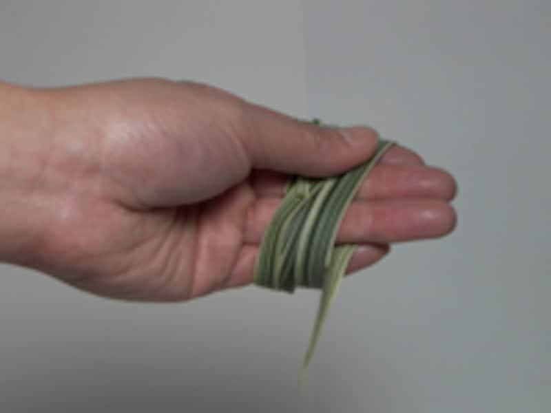 丸め終わった状態