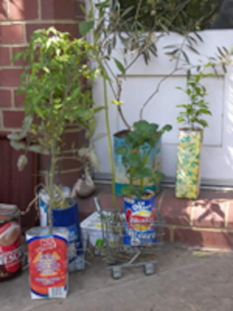 リサイクルグッズ_玄関先