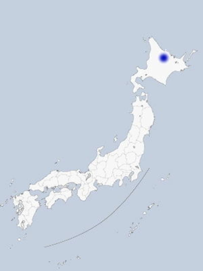 北海道・上湧別の地図