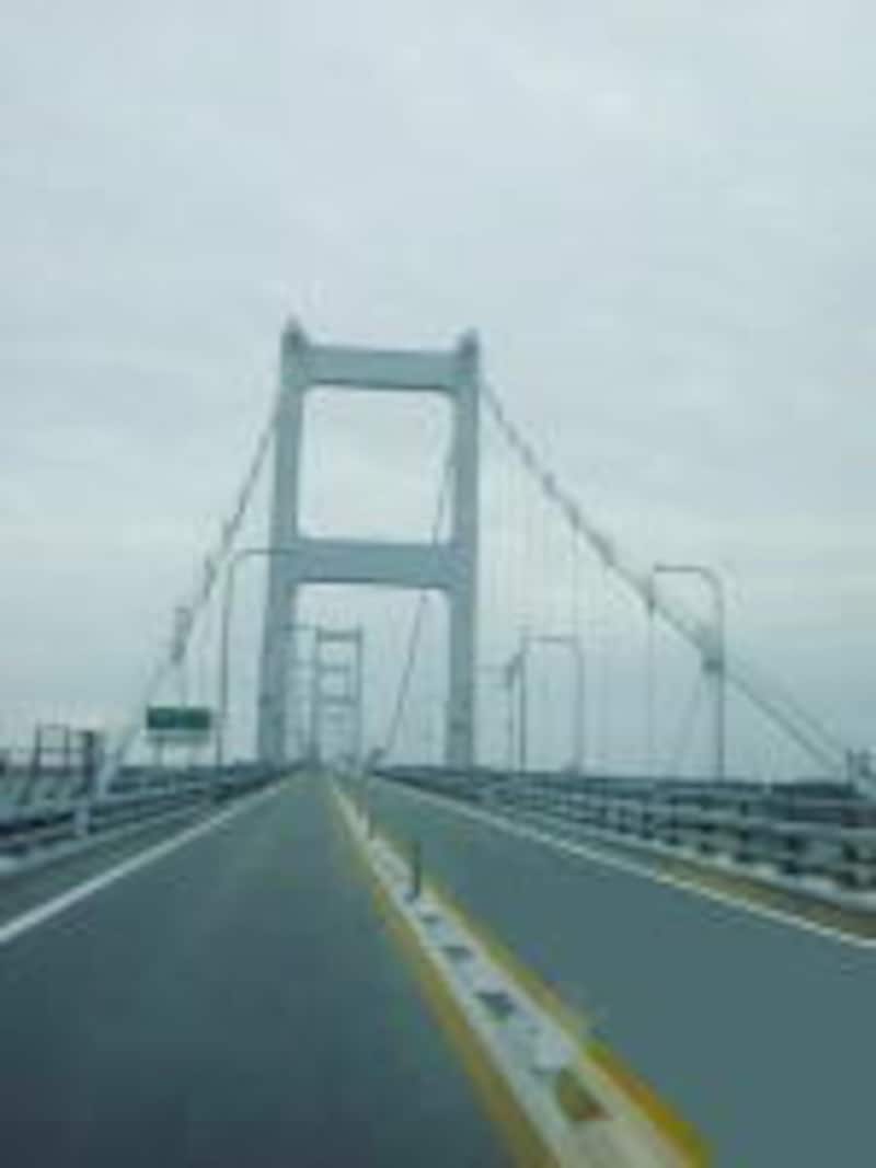 来島海峡大橋に入ります