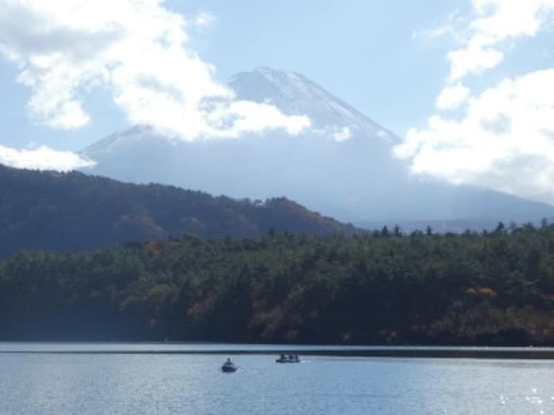 本栖湖から眺める富士山（1）