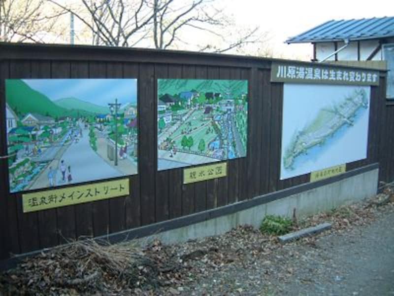 移転後の川原湯温泉のイメージ図