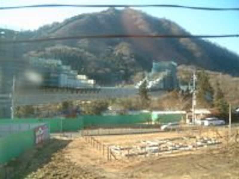 JR吾妻線のダム迂回ルート建設現場
