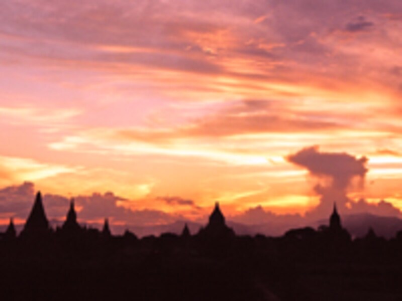 シュエサンドー・パゴダの夕景