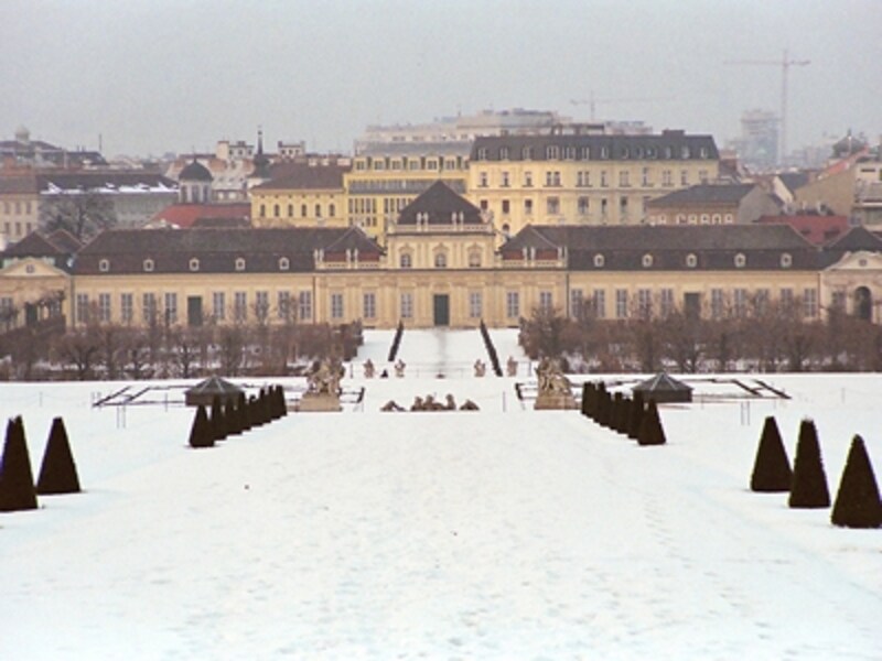 冬のベルヴェデーレ宮殿