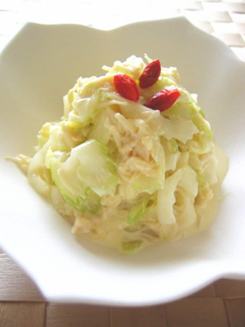 10分レシピ セロリと帆立のマヨサラダ