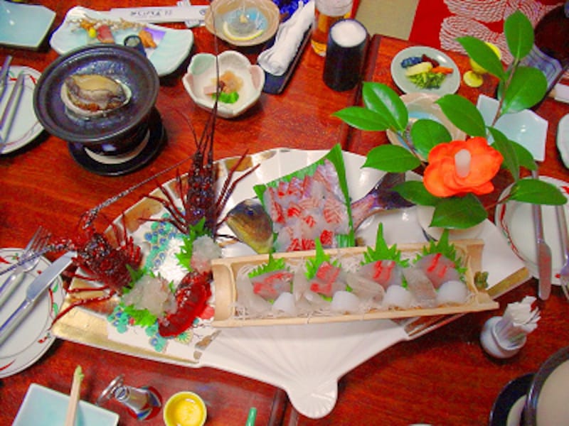 桜田温泉山芳園の夕食