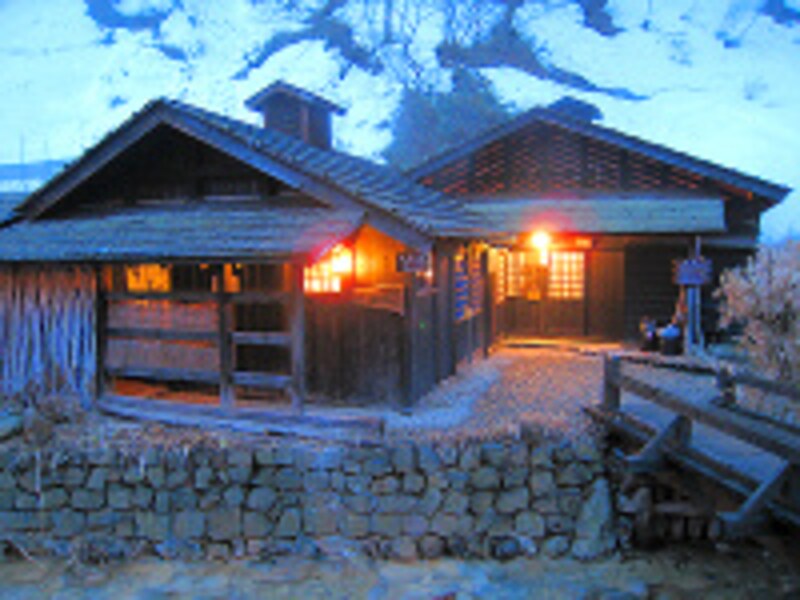 鶴の湯温泉内湯外観