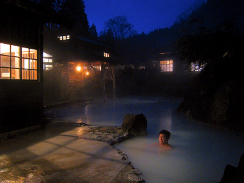 鶴の湯温泉露天風呂