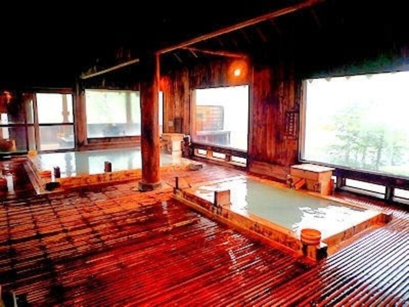 万座温泉日進舘の大浴場