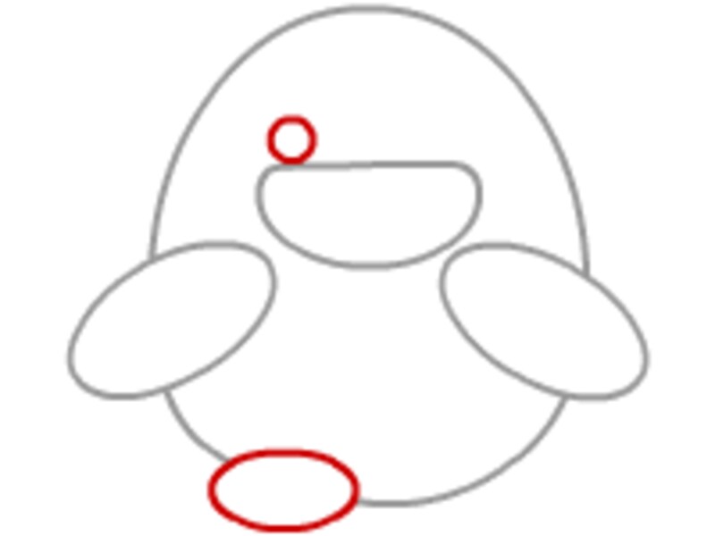 両足と目を作る