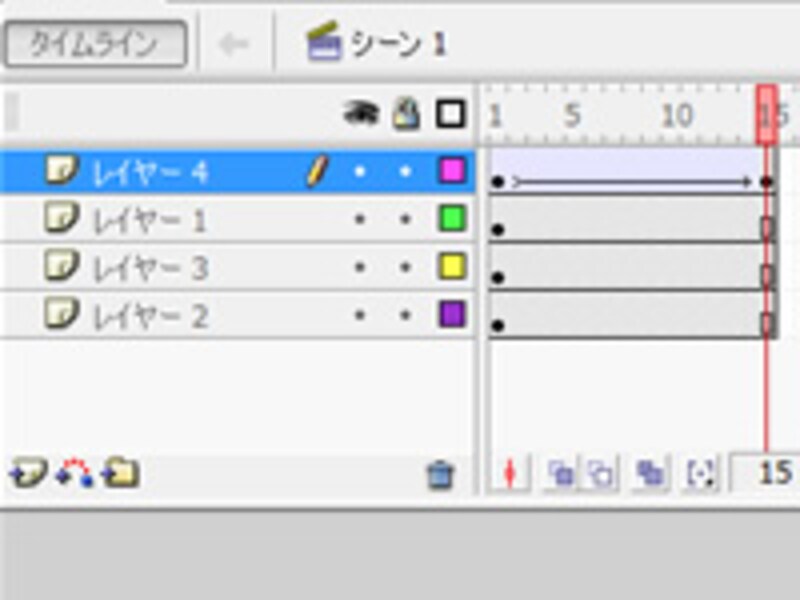モーショントゥイーンを作成