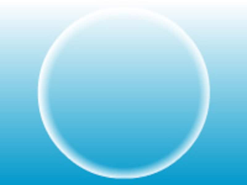 中心が透明になった円