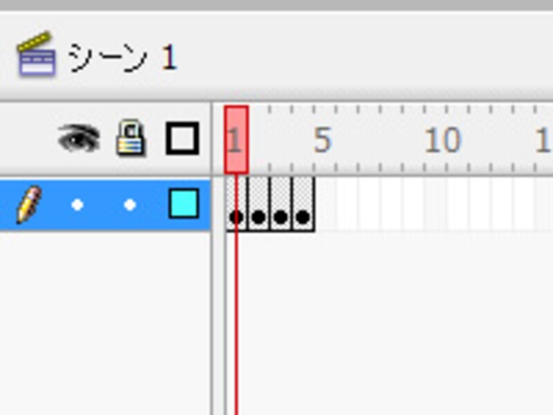 1つずつキーフレームに分けられる
