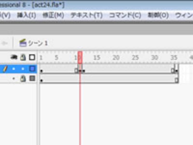 キーフレームを作成