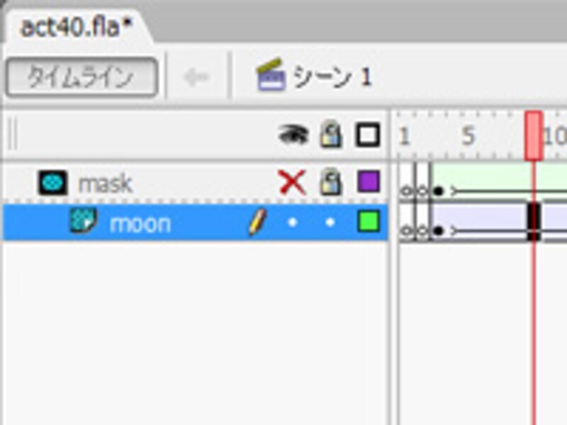 モーショントゥイーンを作成