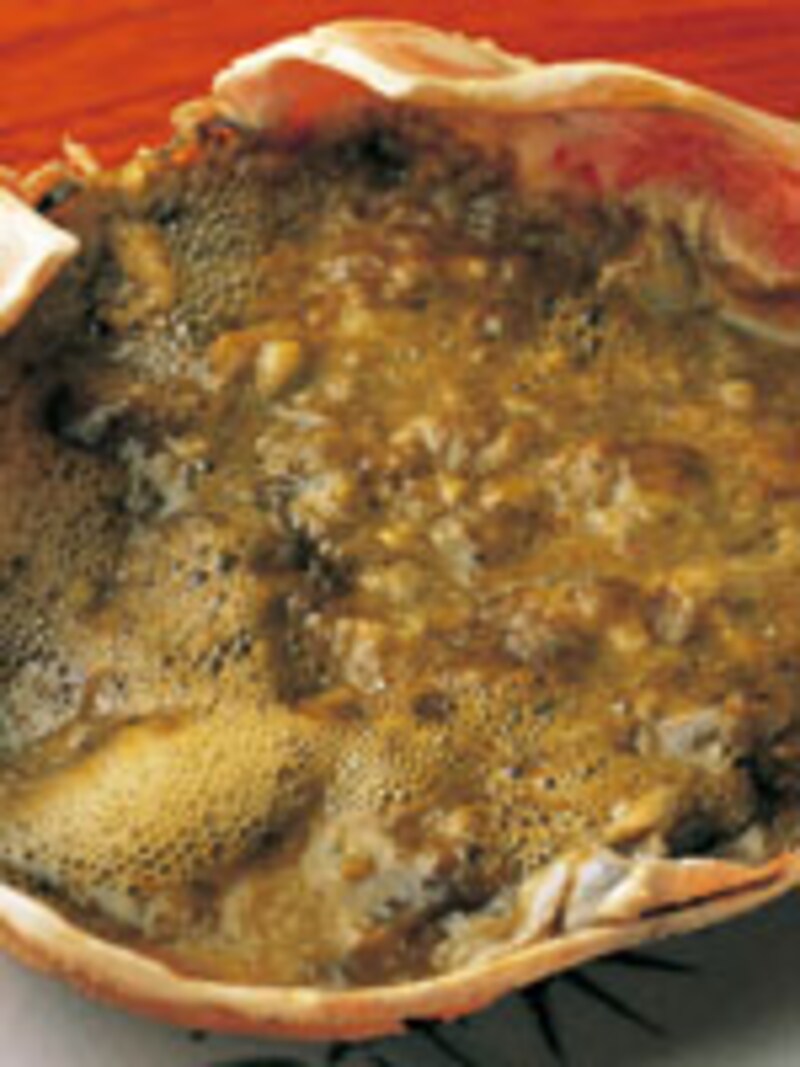 ミソの甲羅焼き
