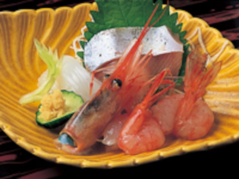 三国で揚がった魚の刺身