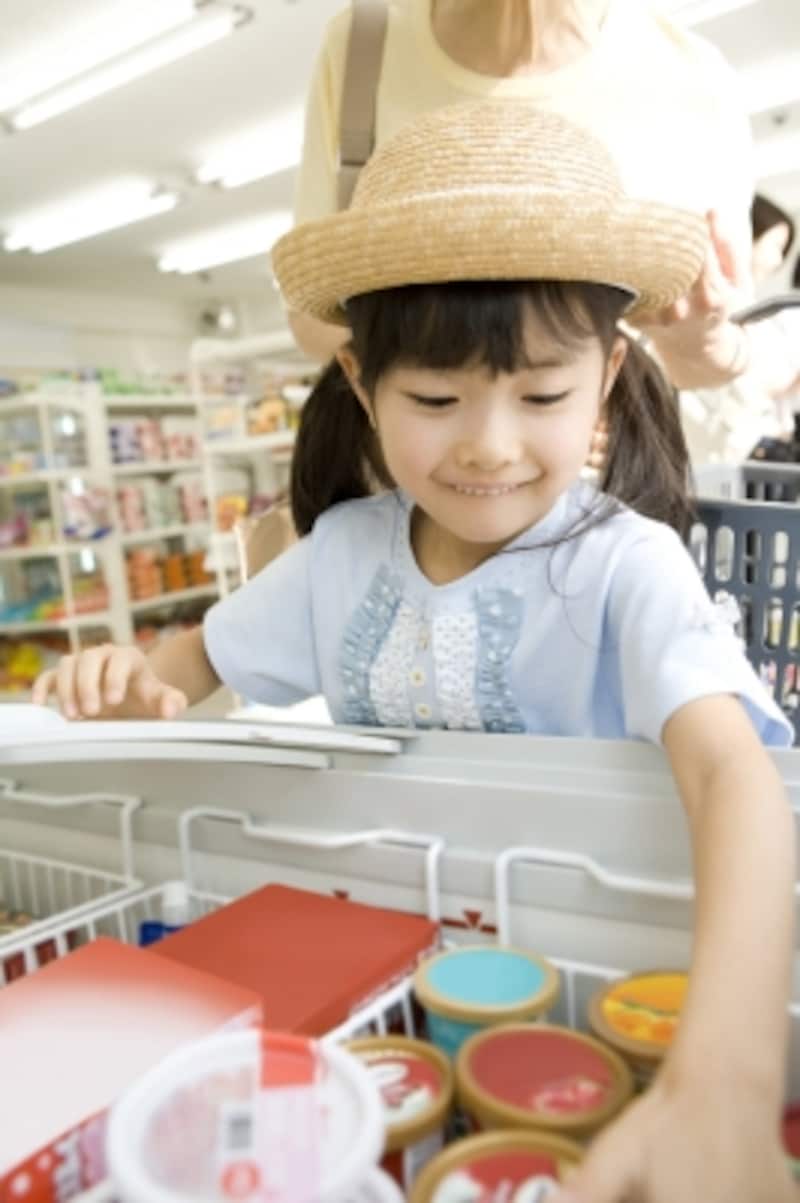コンビニのアイスは?