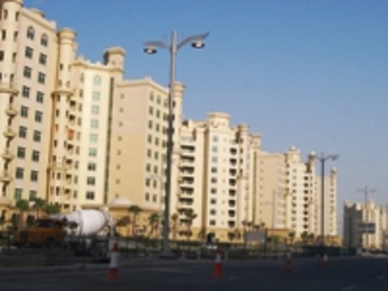 椰子の木を模った人工島