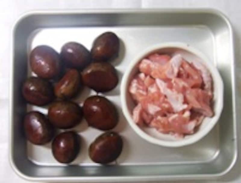 鶏肉と栗