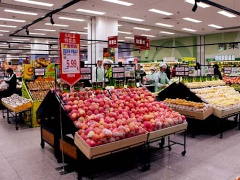 中国のスーパー・食品売り場