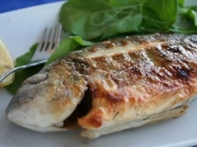 魚の調理法は素朴