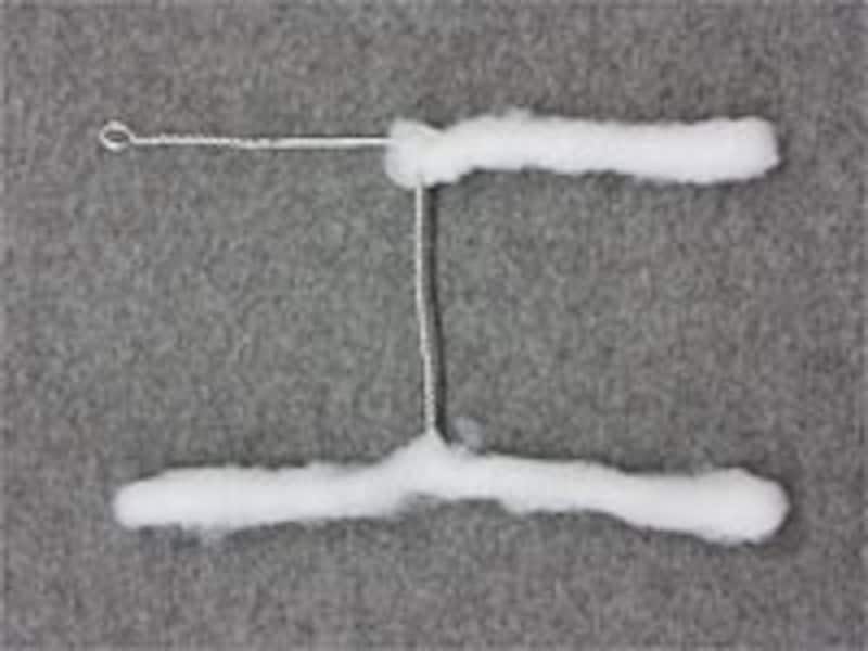 ワイヤーで体の中心を作る