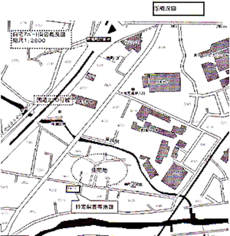 某ネット地図の画像をトレース
