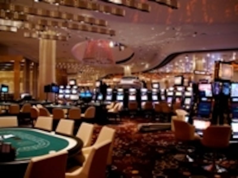 シティ・オブ・ドリームスのカジノフロア（※通常カジノでの写真撮影は禁止されており、許可を得て撮影しています）