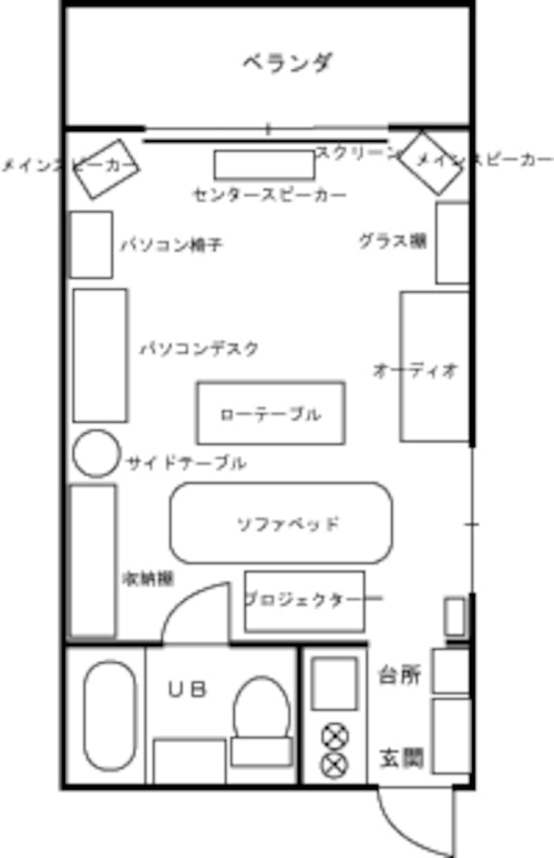 模様替え前・間取図