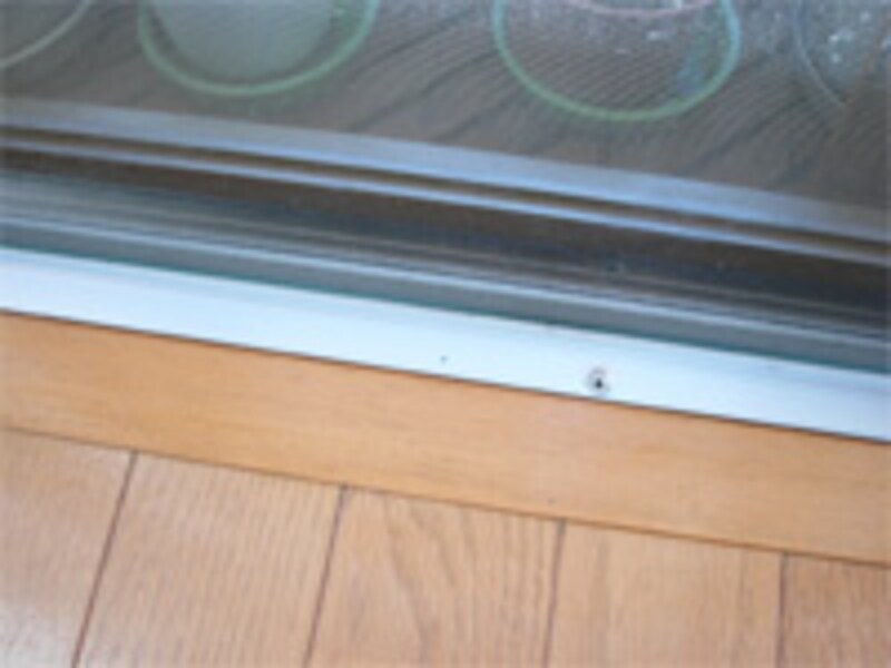 カビ取り用洗剤使用後のゴムパッキン