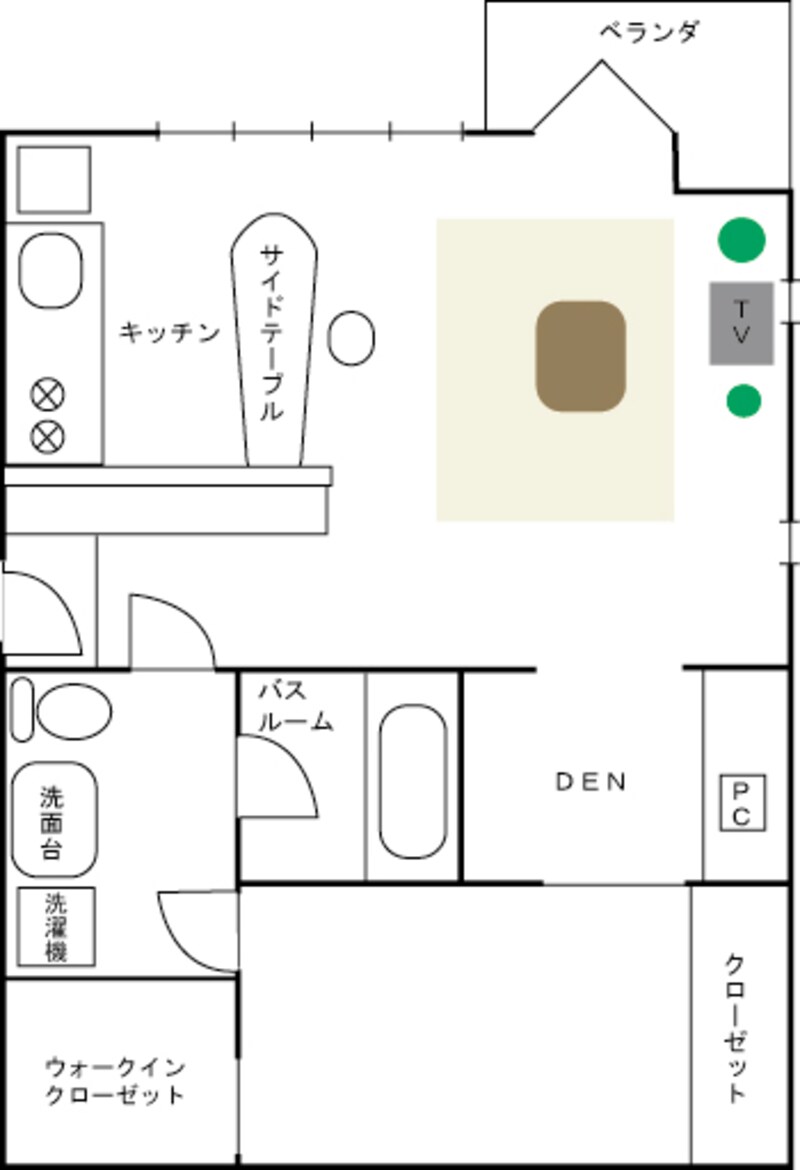 マンションの部屋