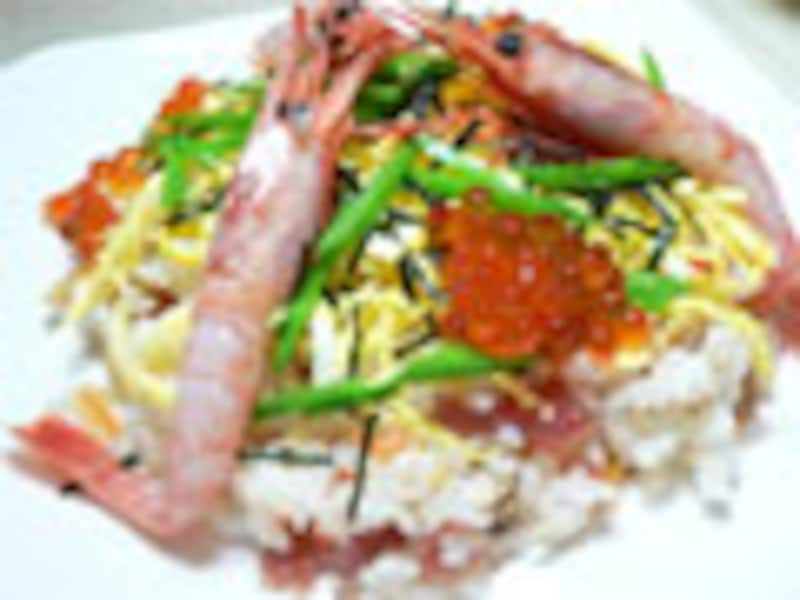 レトルトで作る海鮮ちらし寿司