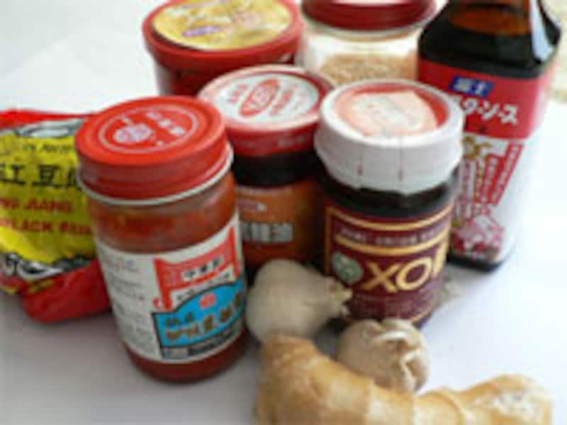 調味料と香味野菜