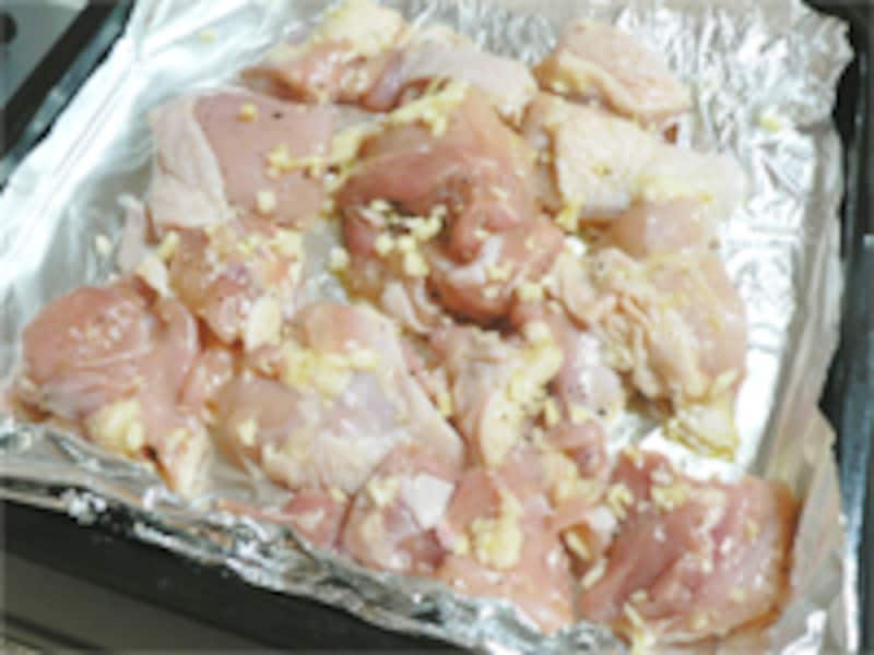 魚焼グリルで焼く