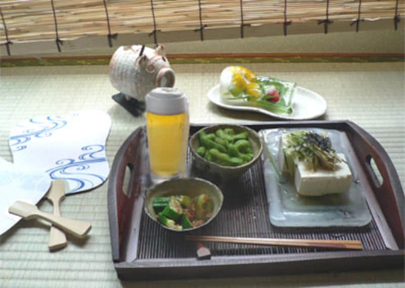 グラスに瓶ビール