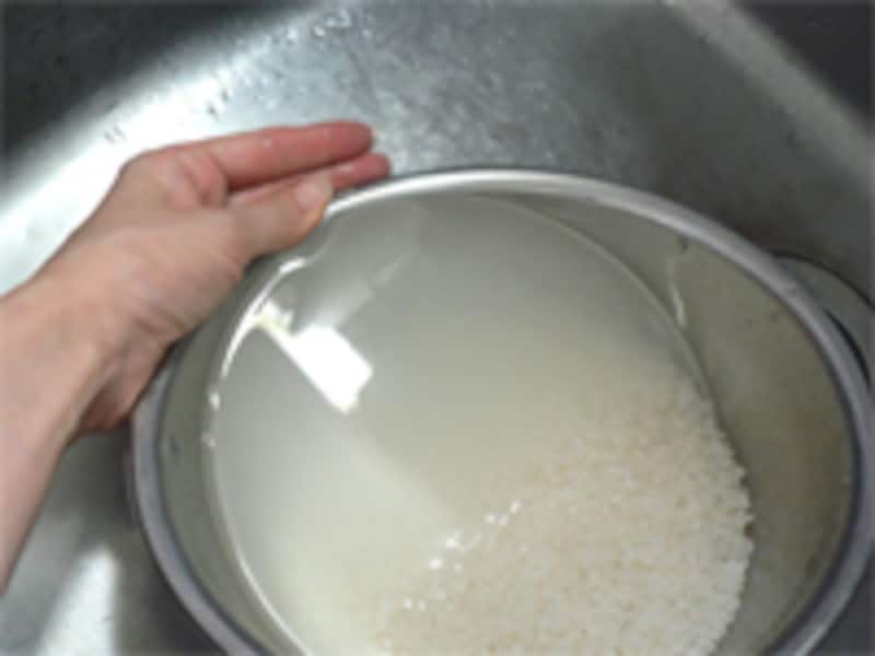 すばやく水を替える