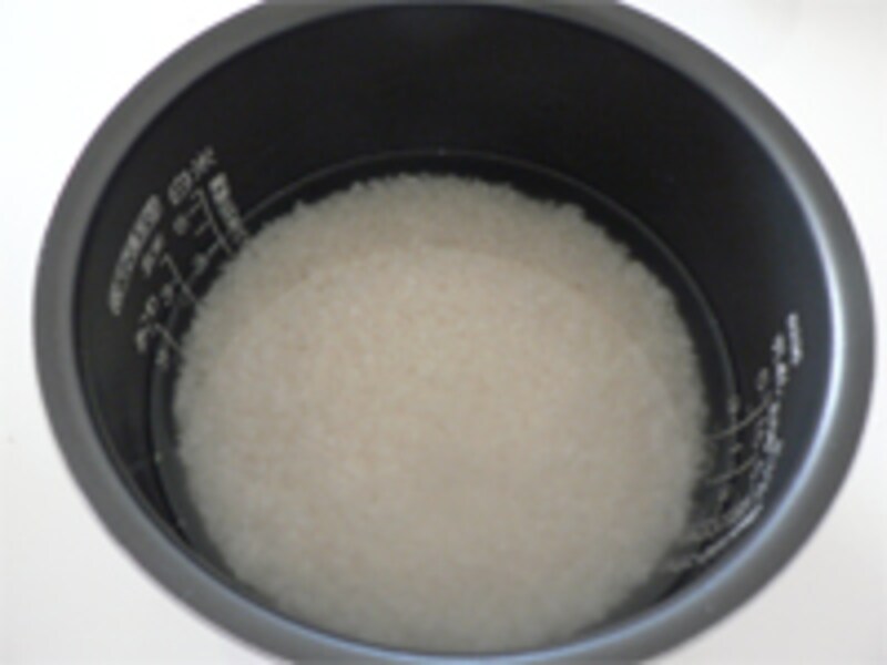 水につけておく