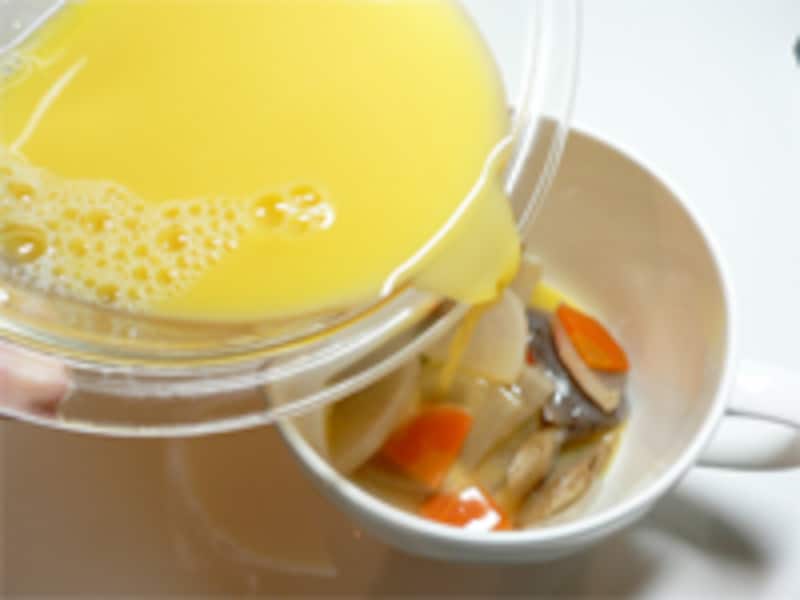 耐熱容器に入れる