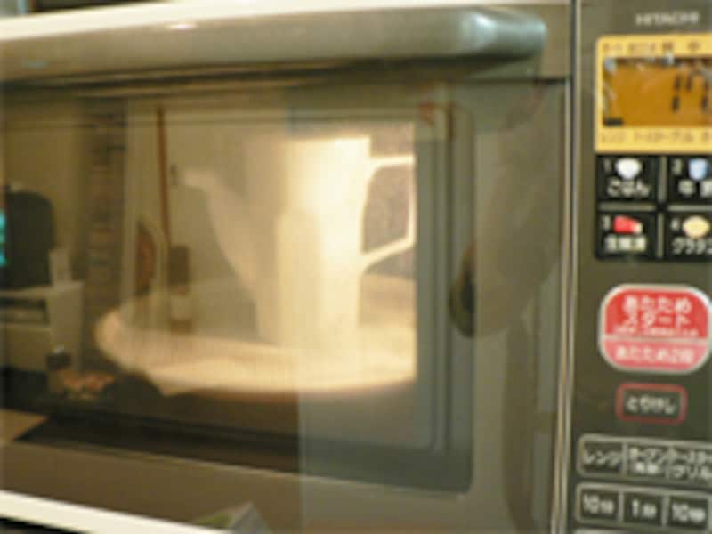 電子レンジにかける