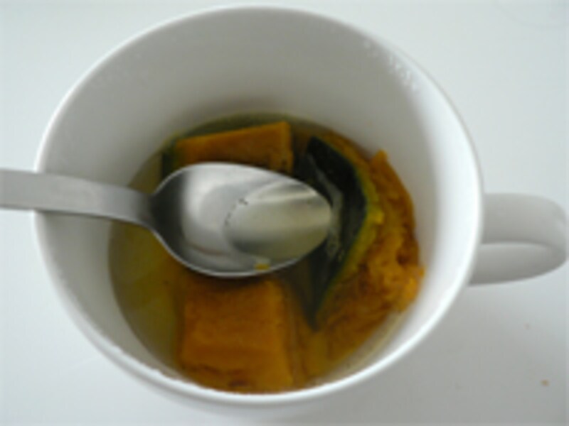 カボチャをつぶす